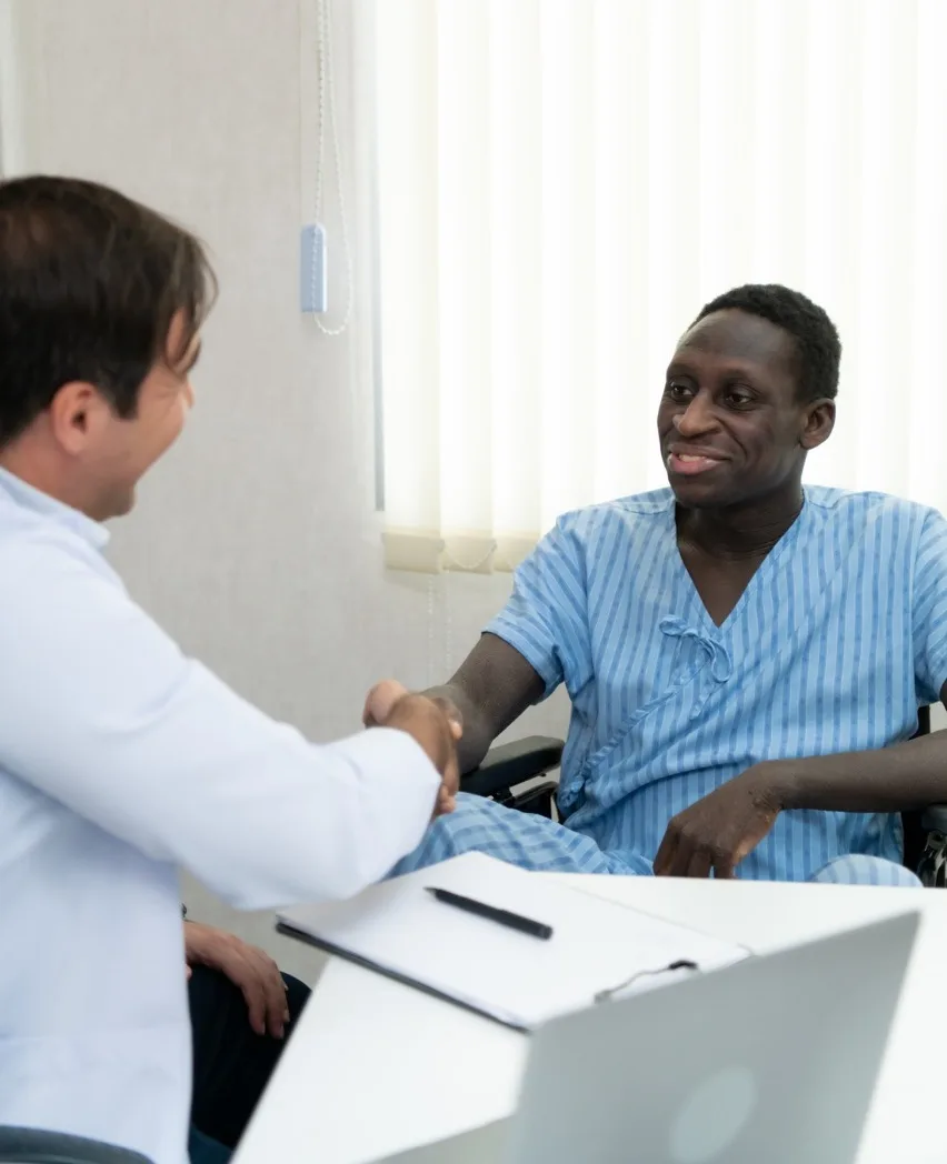 Mental Health Practitioner Shaking a Patients Hand