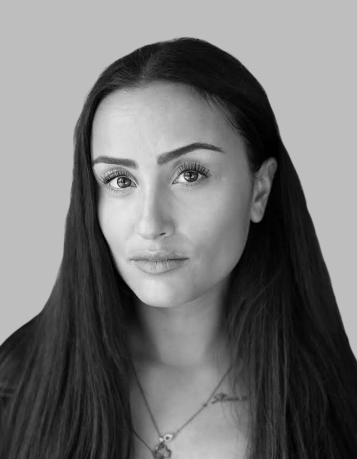 Donia Ivie Headshot Black and White